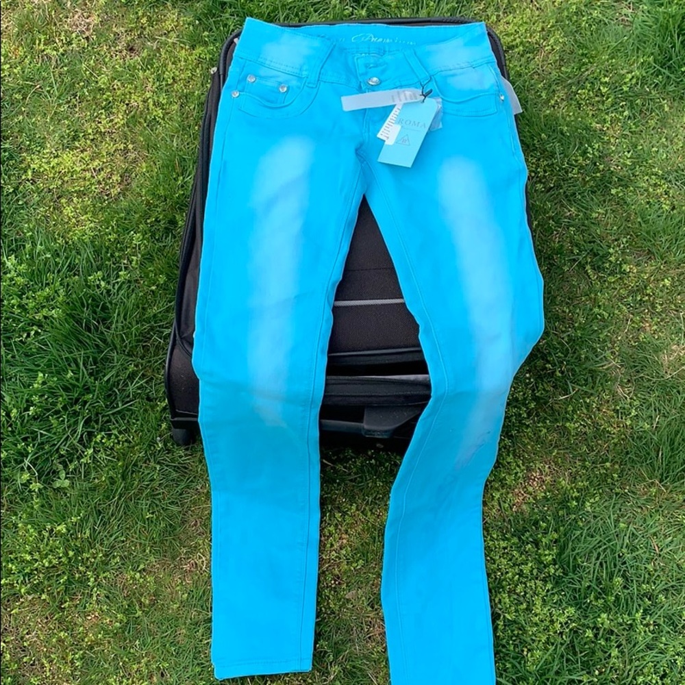 bright blue jeans *brand new*